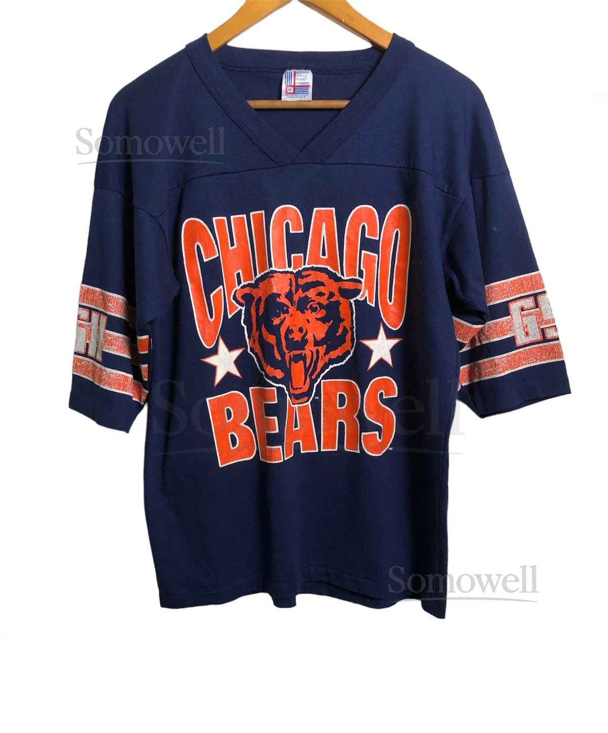 Vintage 80s Chicago Bears NFL Football T Shirt Medium Size_911