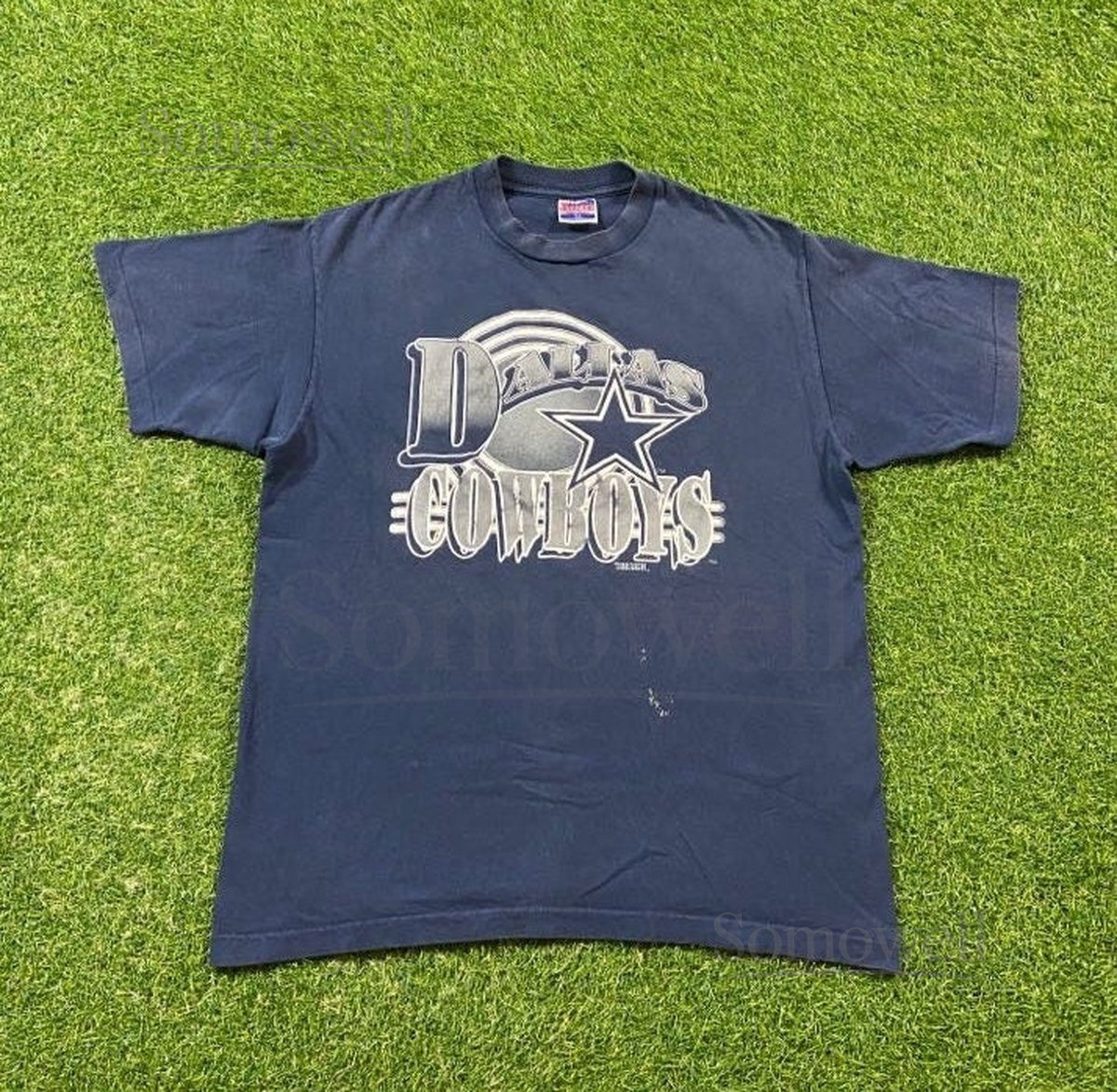 Vintage Dallas Cowboys T Shirt Tee Trench Made USA Size Xtra Large XL NFL Football Aikman Texas 1990s 90s_551