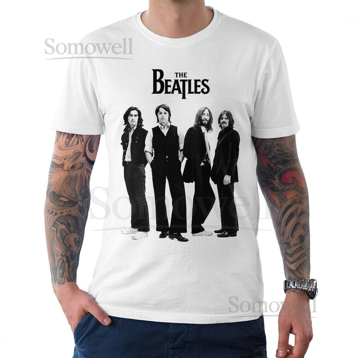 The Beatles T-Shirt 100 Cotton Tee Men's Women's All Sizes wr-229_234