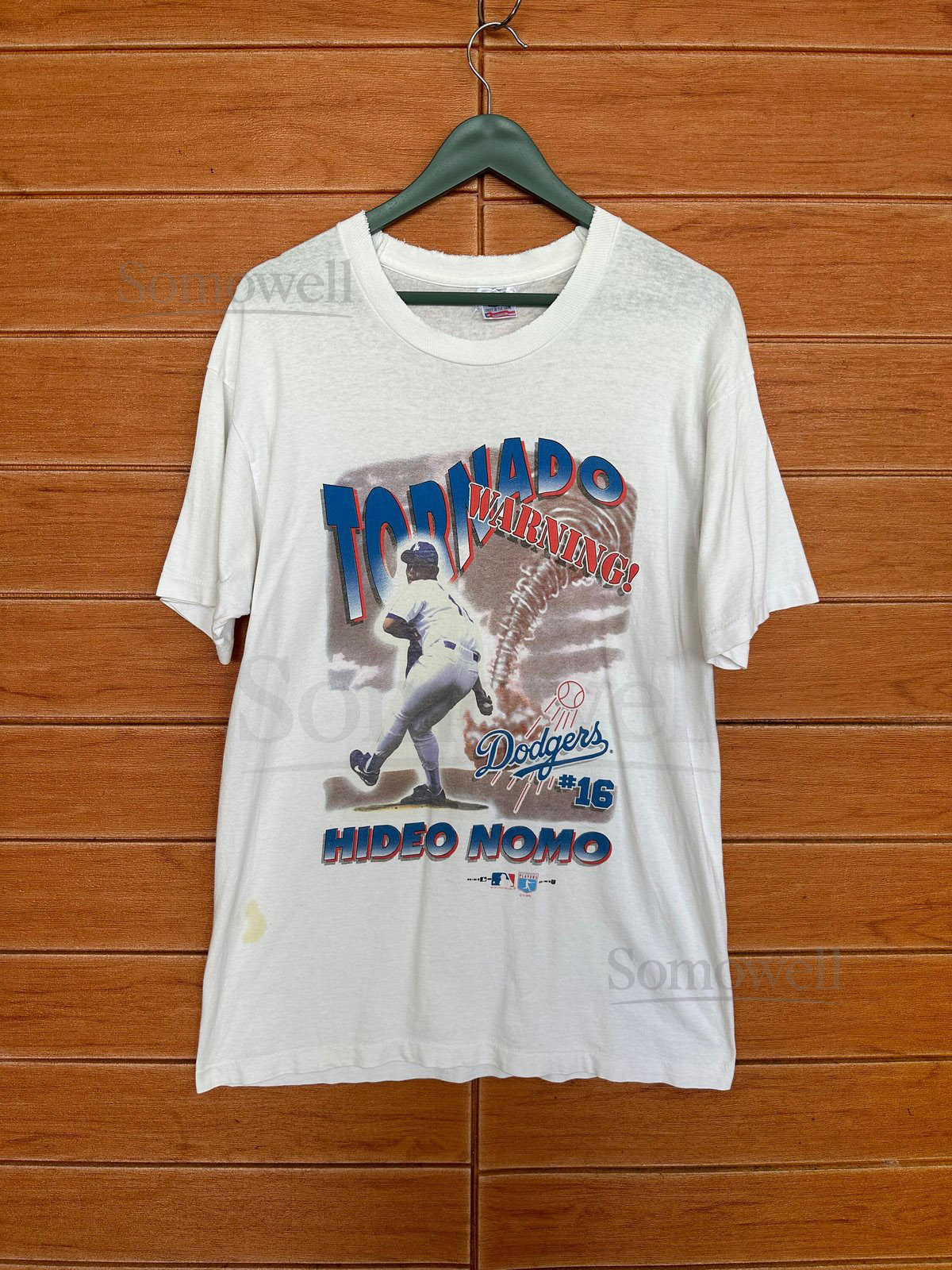 Vintage 90s LA Dodgers Hideo Nomo T-Shirt - MLB Size L_1028