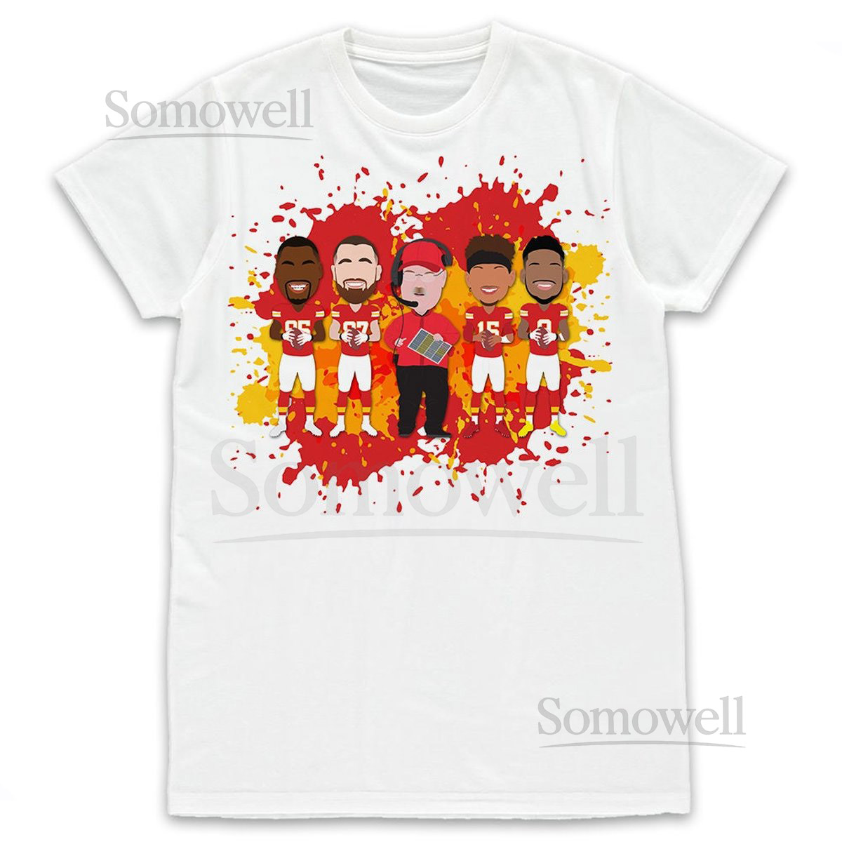 Chiefs Vector Heroes Kids Childs T-Shirt Tshirt Tee Ages 3-13 Years Unofficial Kansas City 2022-23 Season Unofficial_90