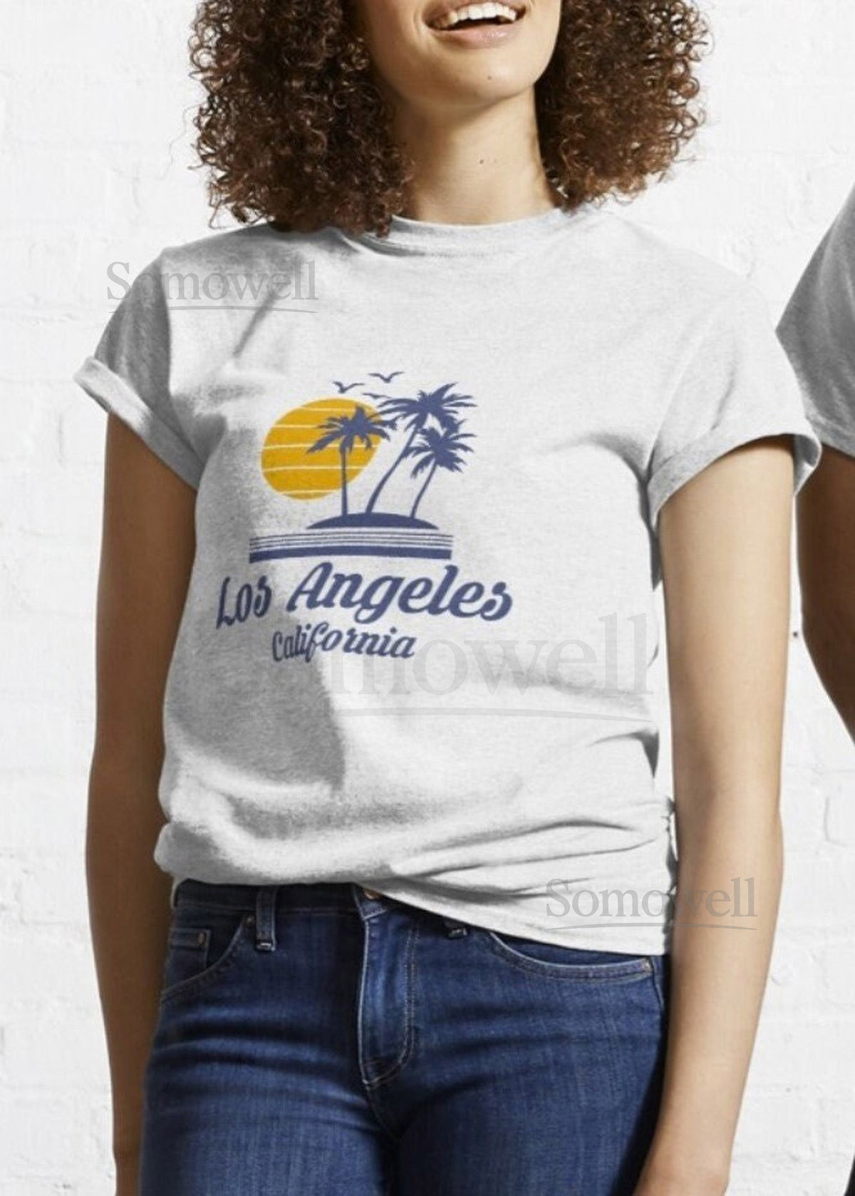Vintage Los Angeles California T-shirt Retro Downtown LA Cotton Tee_426