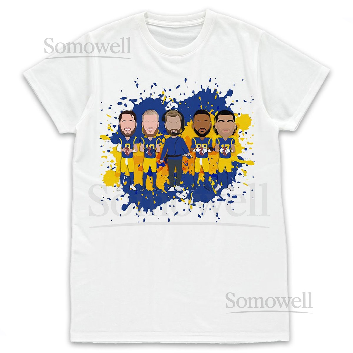 Rams Vector Heroes Kids Childs T-Shirt Tshirt Tee Ages 3-13 Years Unofficial Los Angeles LA 2023-24 Season Unofficial_711