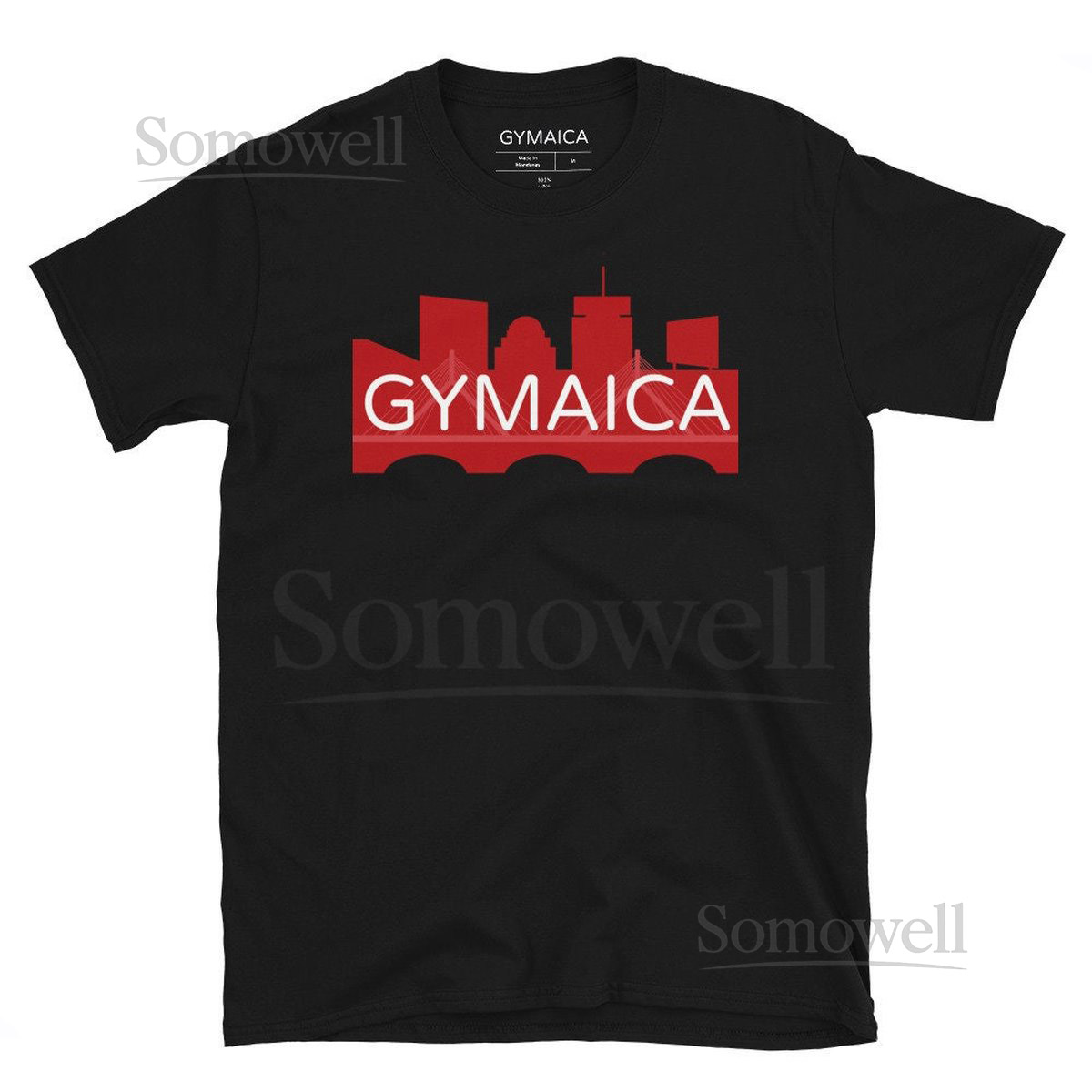 Gymaica Boston Skyline T-Shirt Unisex Athletic Fit_340