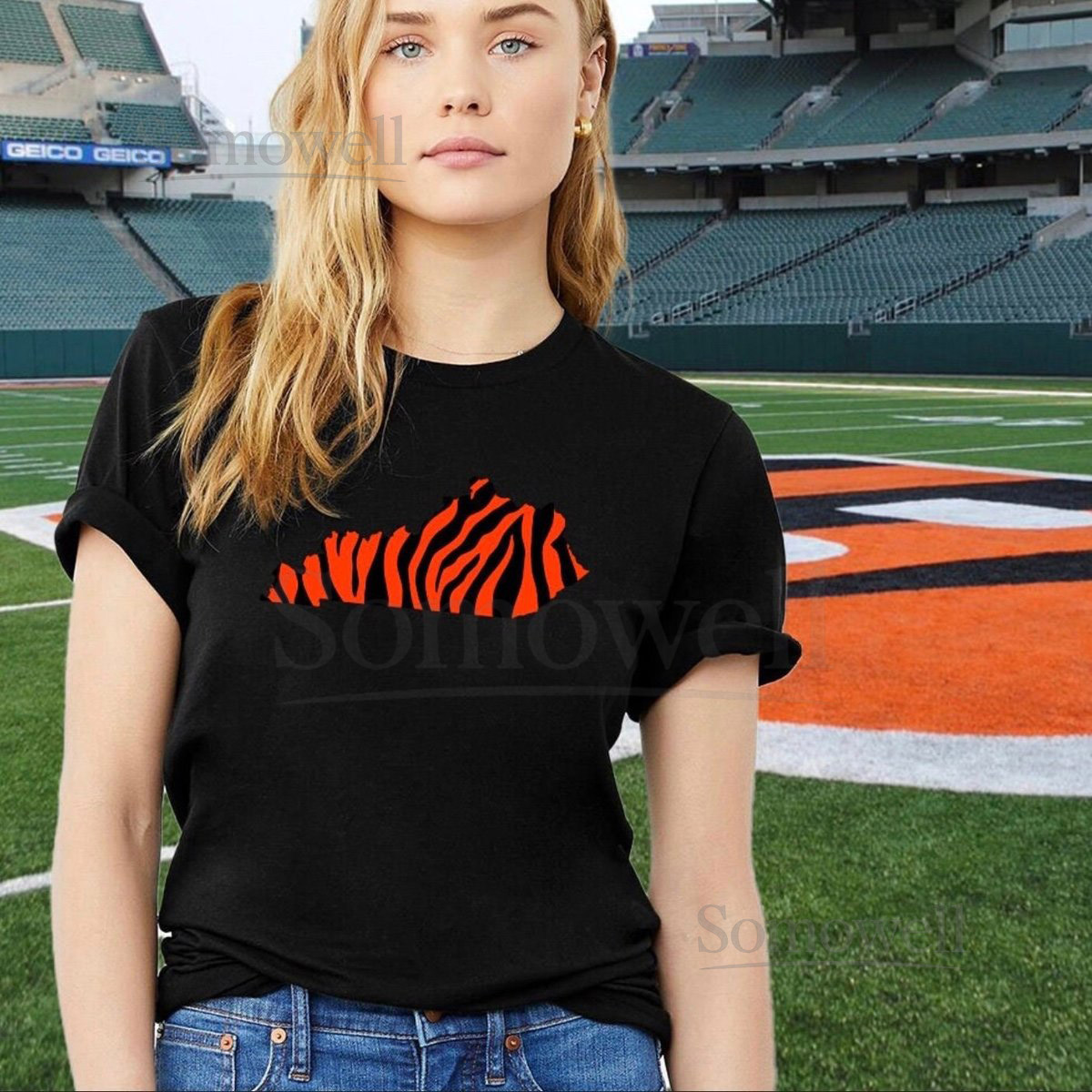 Kentucky Cincinnati Bengals Unisex Jersey Short Sleeve Tee_732