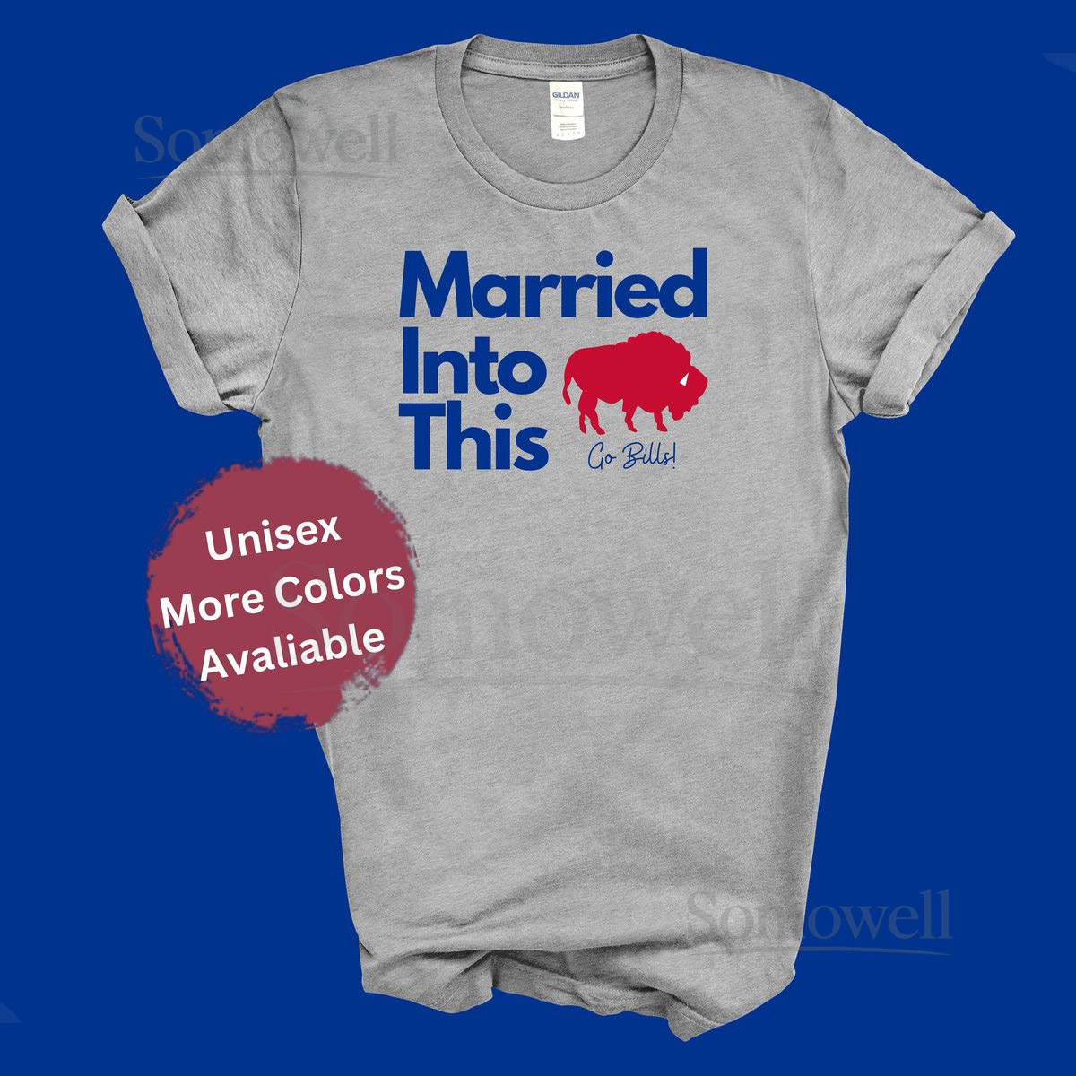 Married Into This Buffalo Tee Shirt Buffalo Football Shirt Let's Go Buffalo Buffalo Wedding Gift Buffalo Husband Wife_788