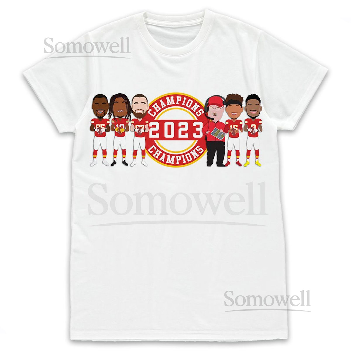 Chiefs Champions 2022-23 American Football T-Shirt tshirt tee Adults Kids Sizes Available Mahomes Kelce Reid Kansas City KC Great Gift_67