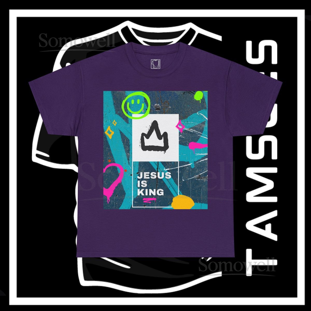 Jesus Is King T Shirt Religious Tee Unisex Slogan Tee - Graphic Tee Shop custom printed clothing gift items and more by Tamsees_211