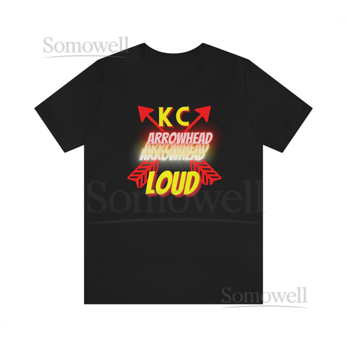 Arrowhead Loudest Stadium Kansas City Chief's Football Jersey Short Sleeve Tee kansas city chiefs kansas city chiefs shirt chiefs_24