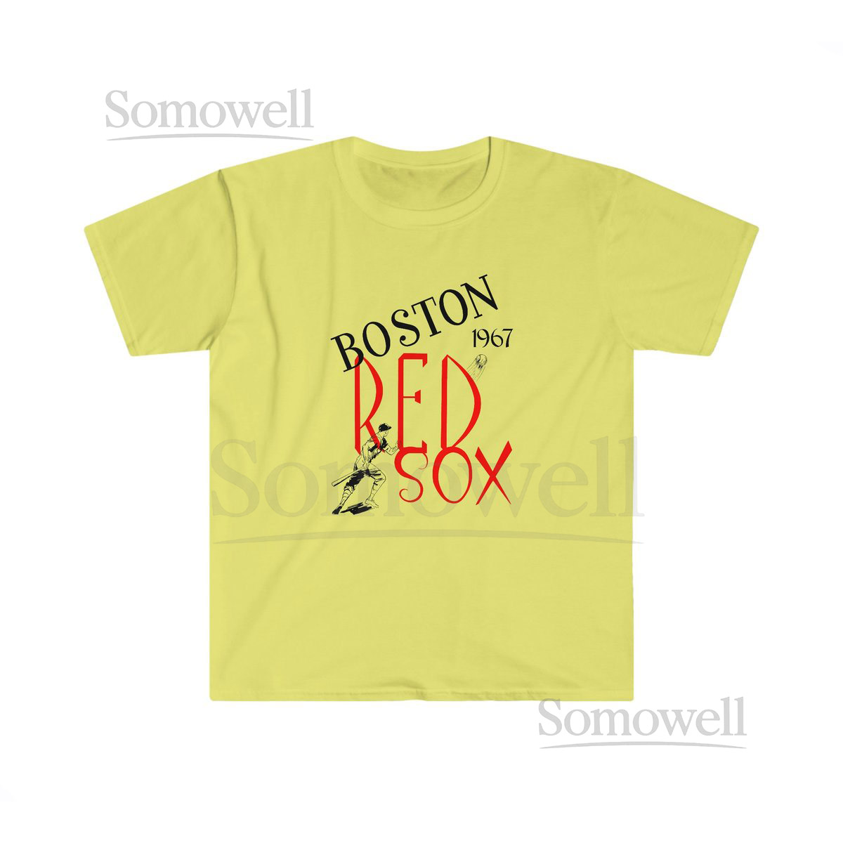 1967 Vintage Red Sox Baseball - Softstyle T-Shirt_5