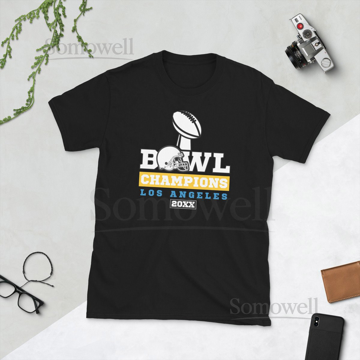 Charging Towards the Trophy - Winning Tee for Los Angeles Football Fans Perfect Funny Shirt for a Game Day Gift_59