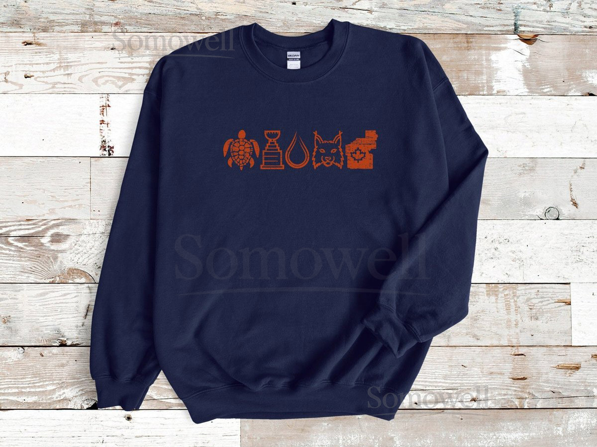 Edmonton Oilers NHL Sweater Hockey Fan Gift Dad Sweatshirt Gameday Sweatshirt Hockey Sweatshirt Crew neck sweatshirt NHL Winner Gift_59