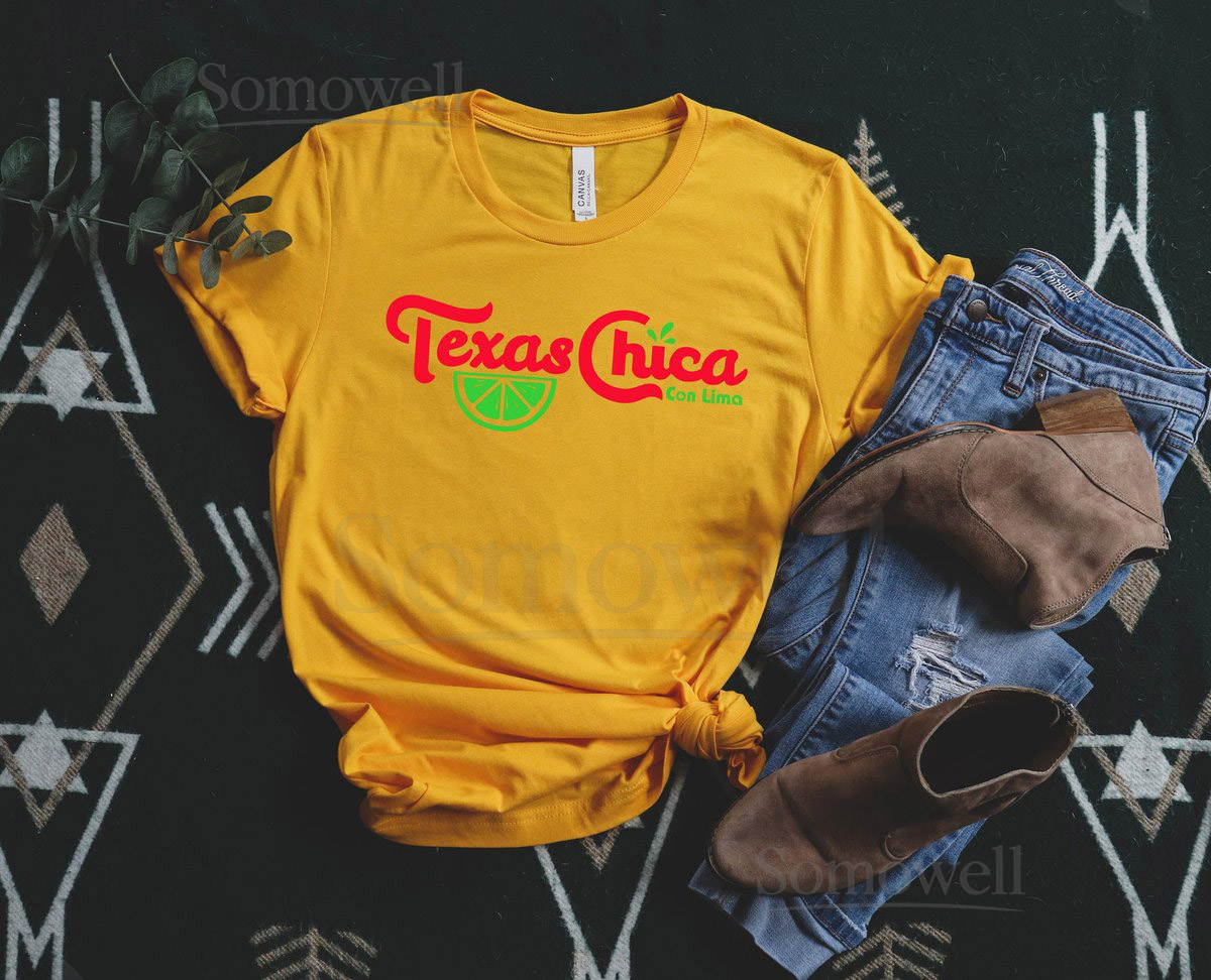 Texas Chica Shirt Western Shirt Latina Girl Small Town Girl Shirt Southern Tee Rodeo T-shirt Country Shirt Cowboy Shoes_868