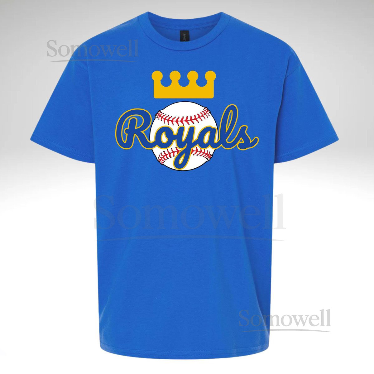 Kids Royals T-Shirt Kansas City Baseball Shirt Custom Name Number_531