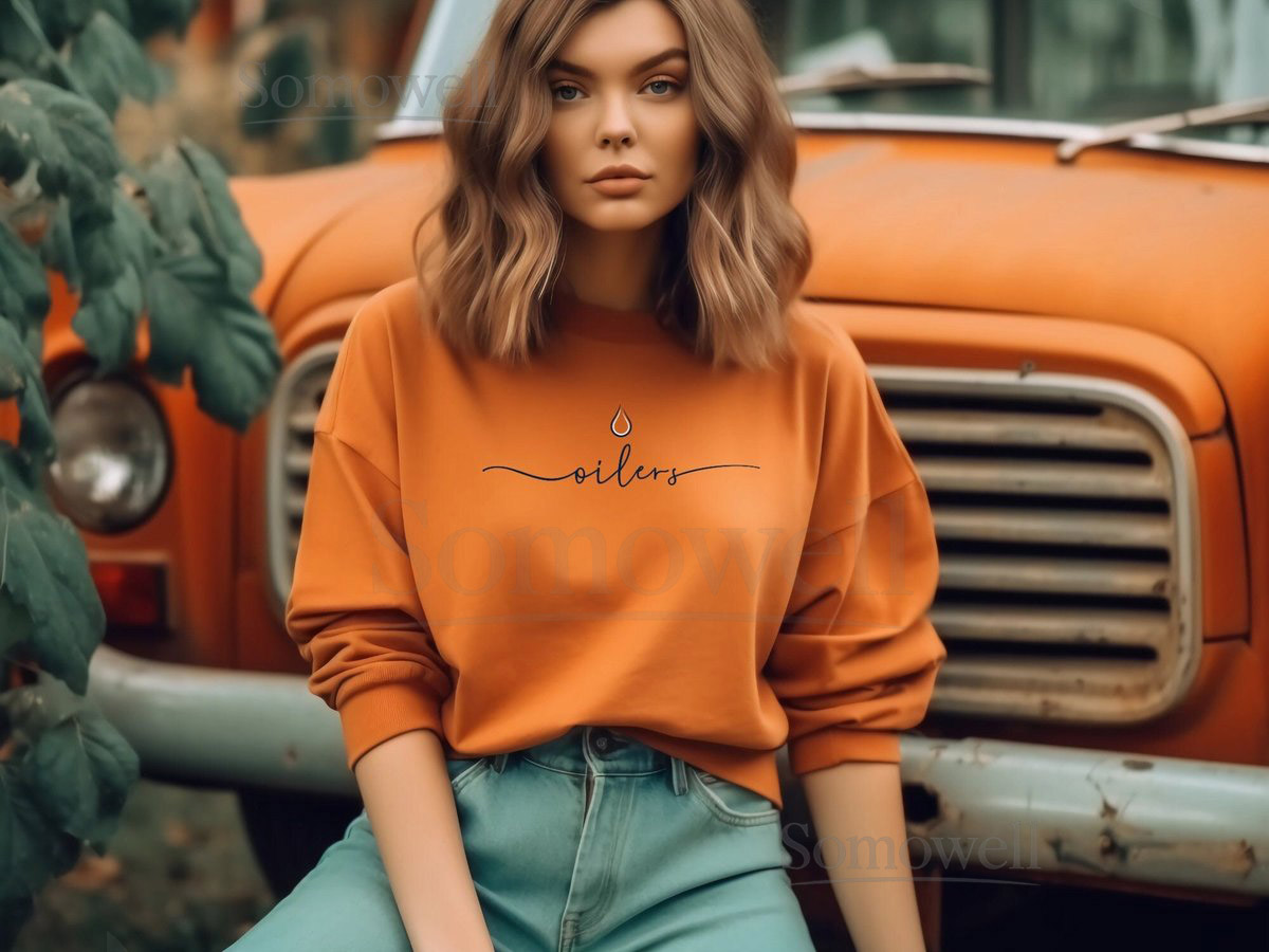 Edmonton Oilers NHL Sweater Hockey Fan Gift Dad Sweatshirt Gameday Sweatshirt Hockey Sweatshirt Crew neck sweatshirt NHL Winner Gift_60