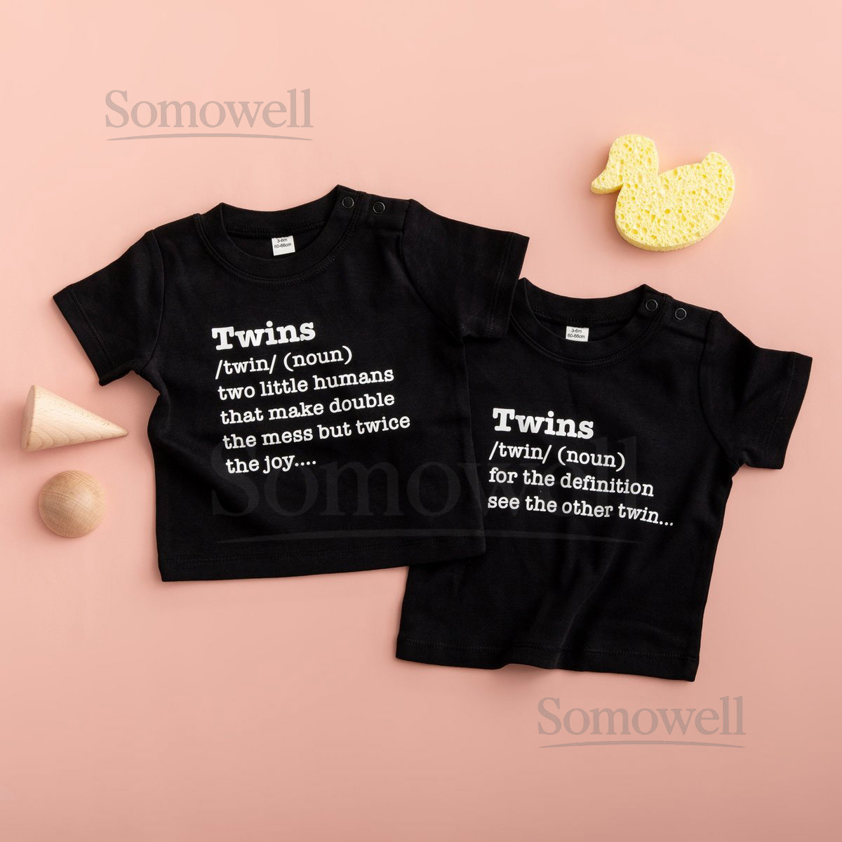 Twins Definition T Shirt Set Twins Toddler shirts Twin Birthday Gift Sibling Twins tee boys or girls Matching Clothing twins baby gifts_834