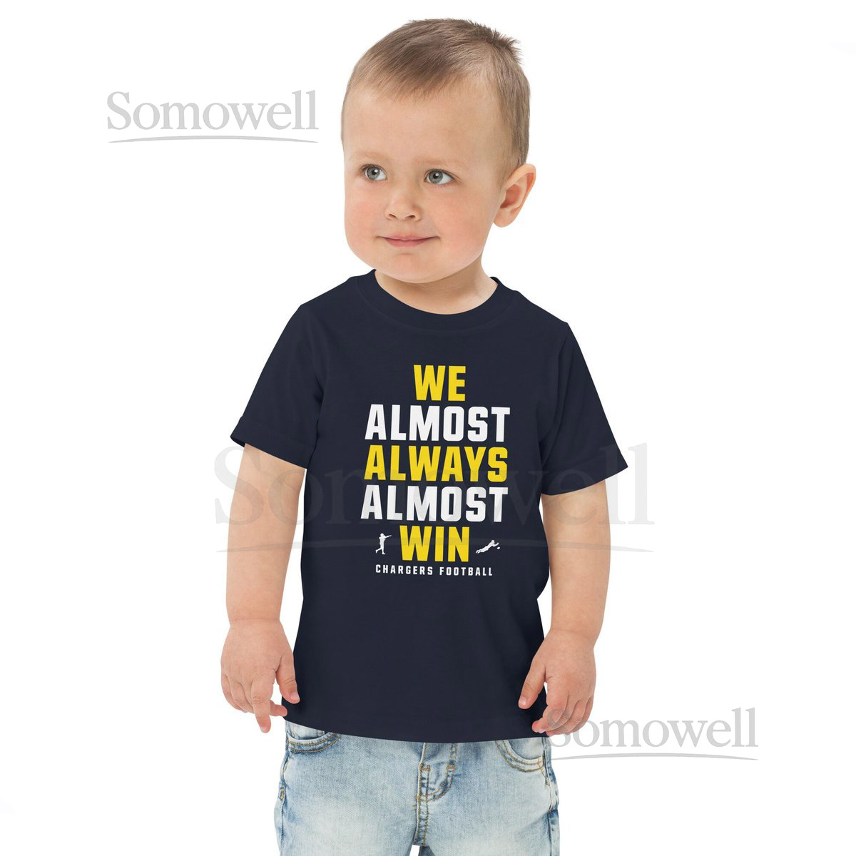 Funny Chargers Toddler T-Shirt quotWe Almost Always Almost Winquot_156