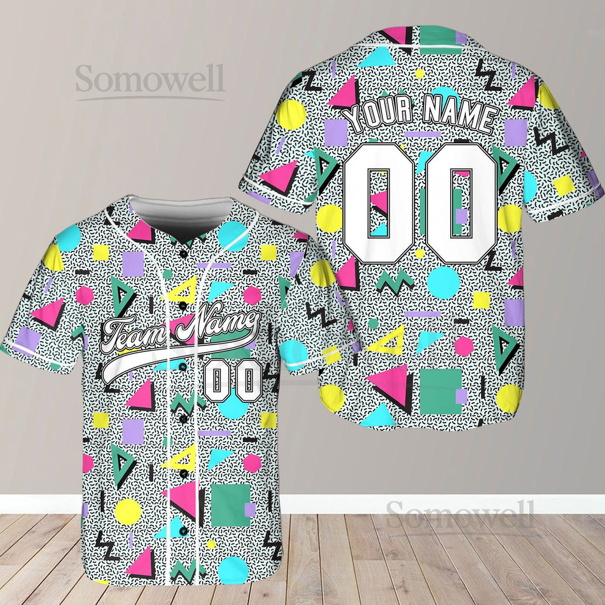 Personalized Retro 80s 90s Baseball Jersey Custom Team Name Shirt Vintage Baseball Jersey For Baseball Fans Disco Man Outfit Shirt_352