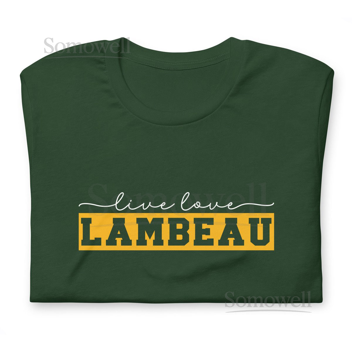 Live Love Lambeau Unisex t-shirt Bella Canvas Title Town Green Bay Packers Go Pack Go Wisconsin_580