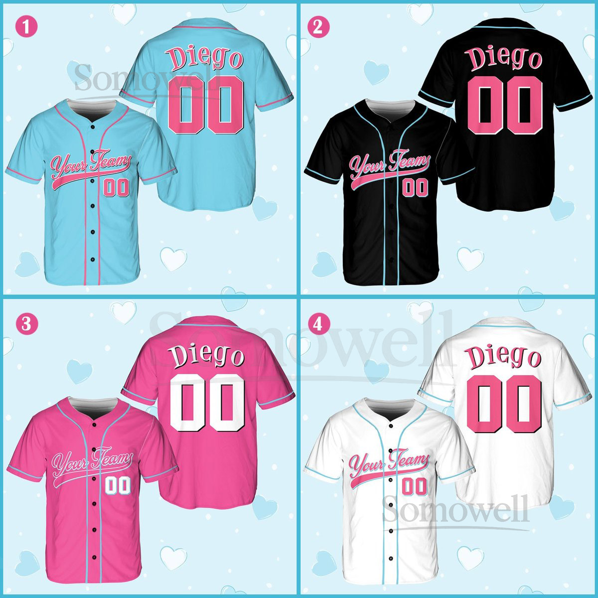 Personalized Team Name And Number Baseball Jersey Custom Baseball Jersey Shirt Baseball Jersey Uniform For Baseball Fans Baseball Lovers_413