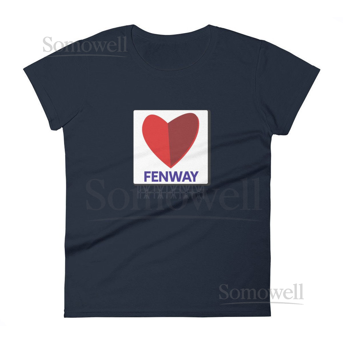 Red Sox Women's T-Shirt Fenway Citgo Heart Design_520