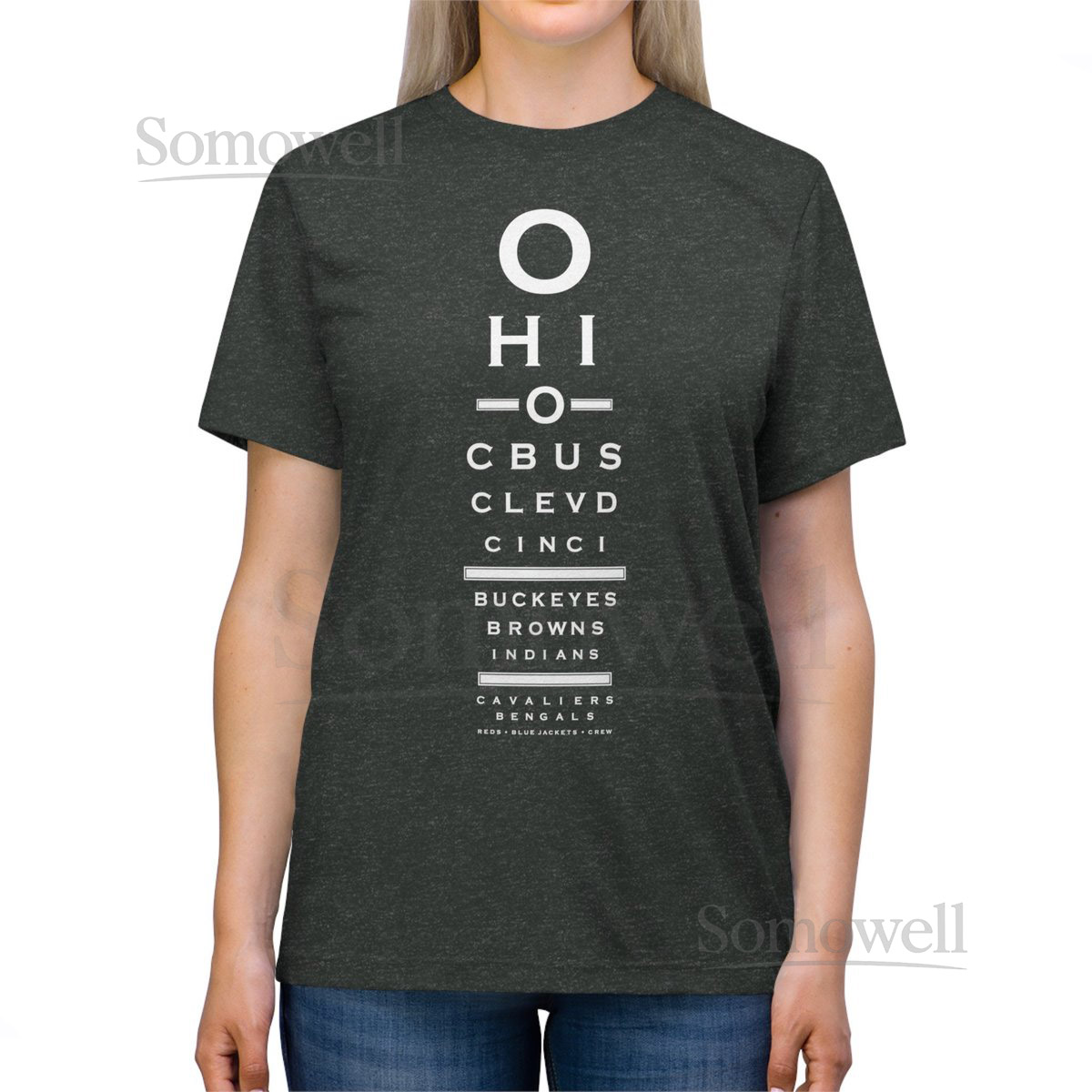 OHIO EYE CHART Unisex Triblend Tee_58