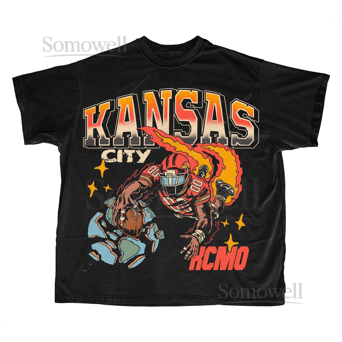 Kansas City Football T Shirt Kansas City Graphic Bootleg T Shirt Vintage Kansas City Football Vintage Kansas Football_367
