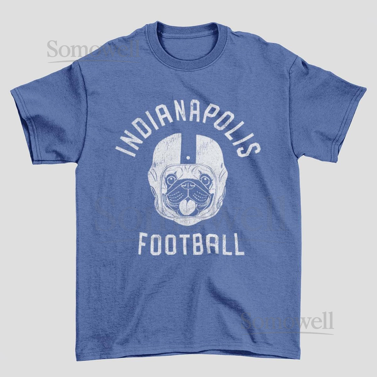 Indianapolis Football Pug T-Shirt Dog Lover Gift for Indianapolis Colt_509