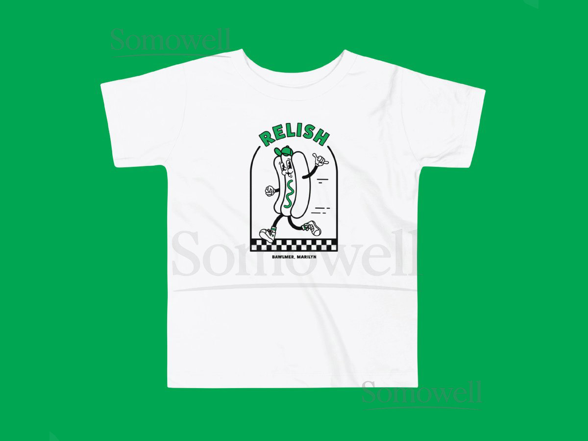 Relish Toddler T-Shirt Hot Dog Race Baltimore Orioles Cute Toddler Shirts_524