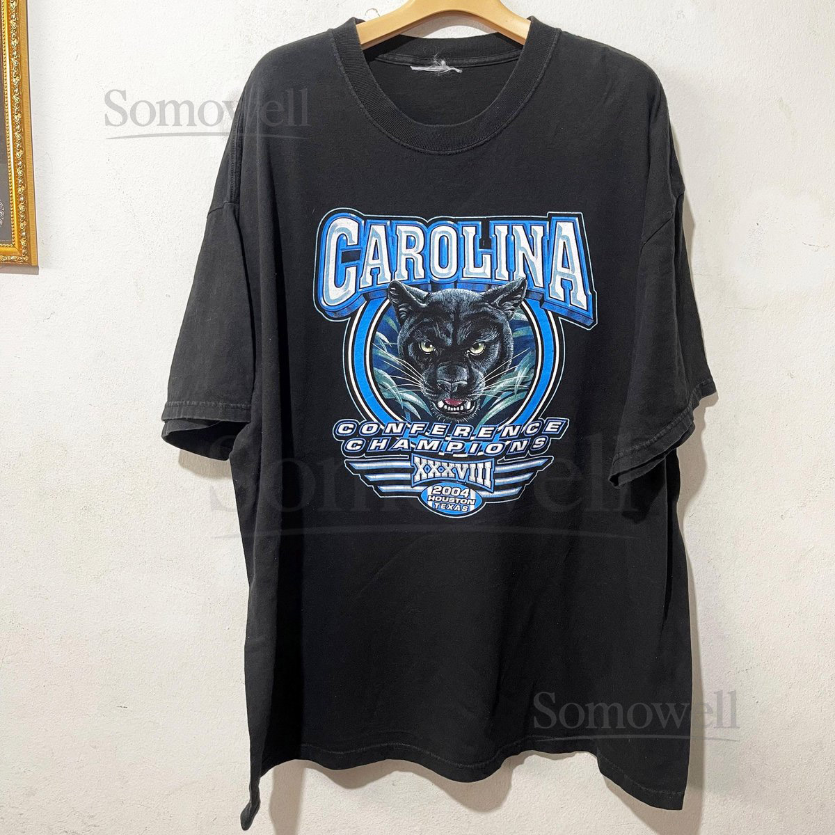 Vintage 2004 Carolina Panthers T-Shirt Conference Championship NFL Football Tee Size XXL_908