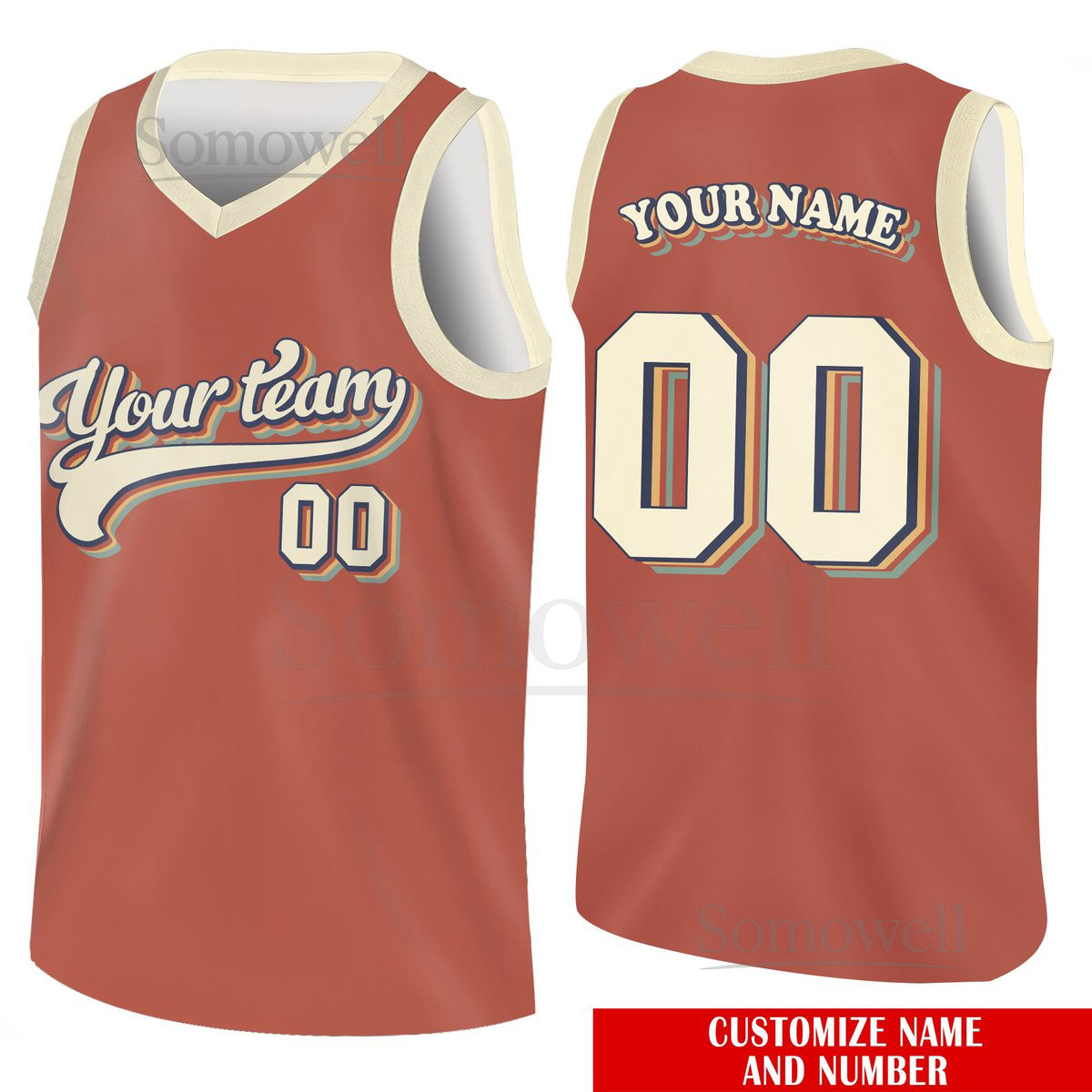 Custom Basketball Jersey Team Name Number Basketball Jersey Team Game Day Outfit Basketball Jersey for Basketball Fan Lovers Players_002