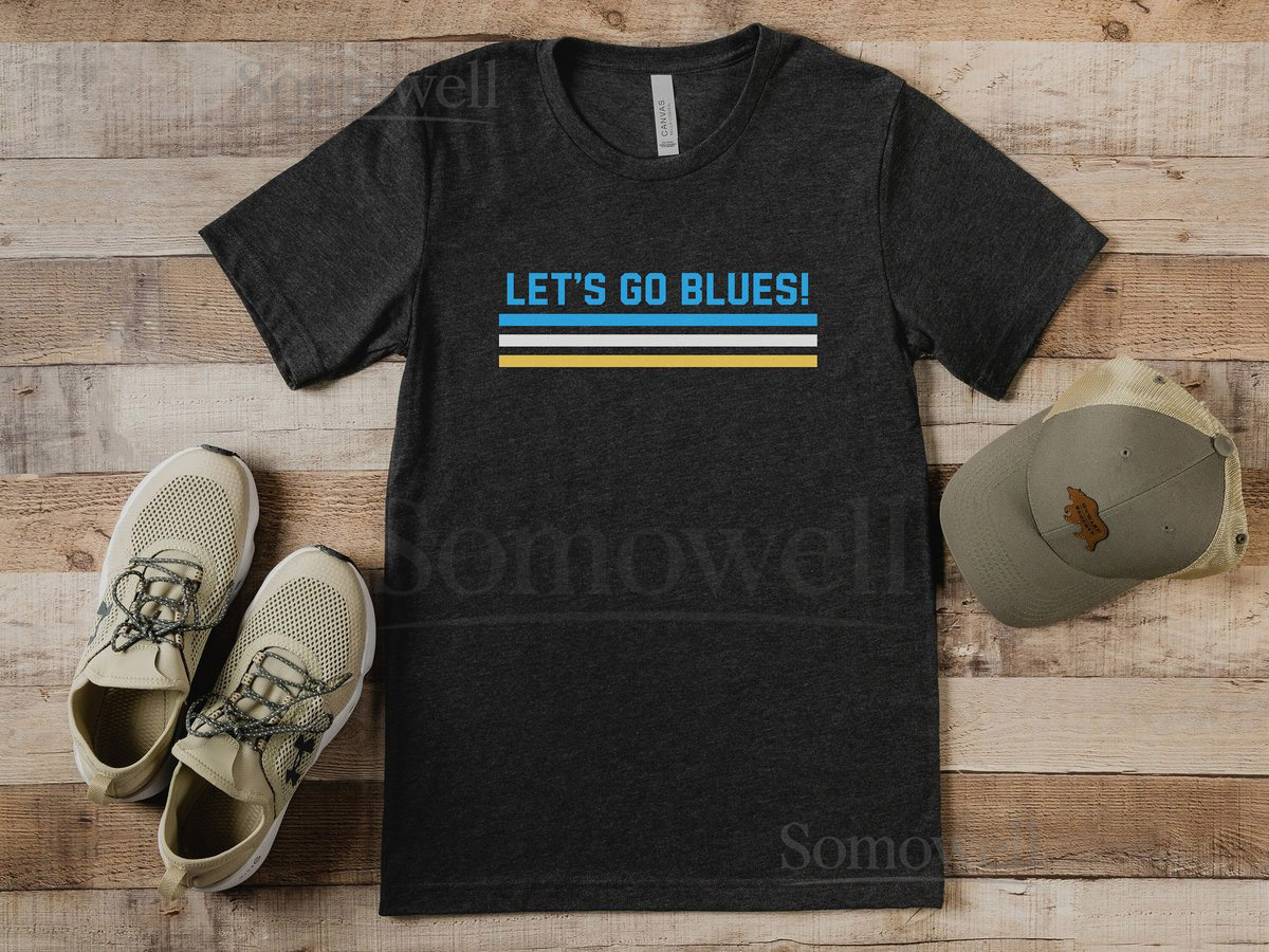 LETS GO BLUES shirt St. Louis Blues shirt Blues Hockey Retro hockey shirt vintage stl Blues shirt Bella Canvas Blues fan shirt stl_255