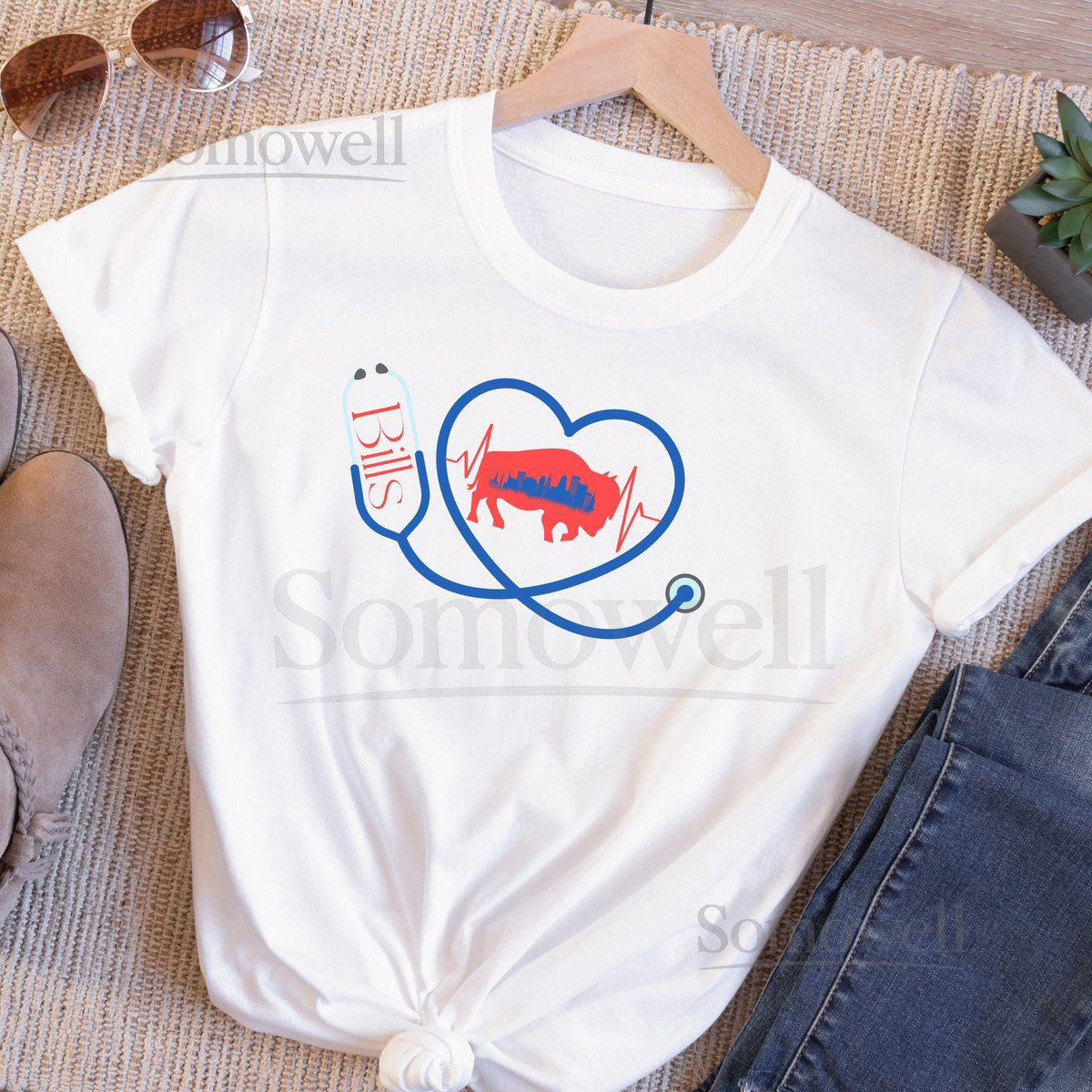 Unisex Heavy Cotton Tee Buffalo Bills Tshirt American Football Buffalo Bill Gift Nurse Gift_878