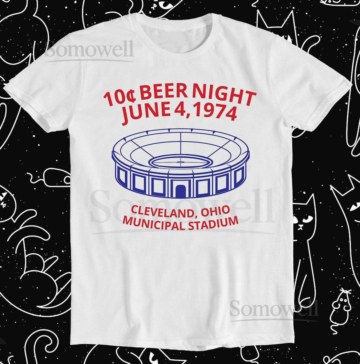 Cleveland Baseball 10 Cent Beer Night Souvenir Retro Funny Meme Gift Tee T Shirt 1206_215