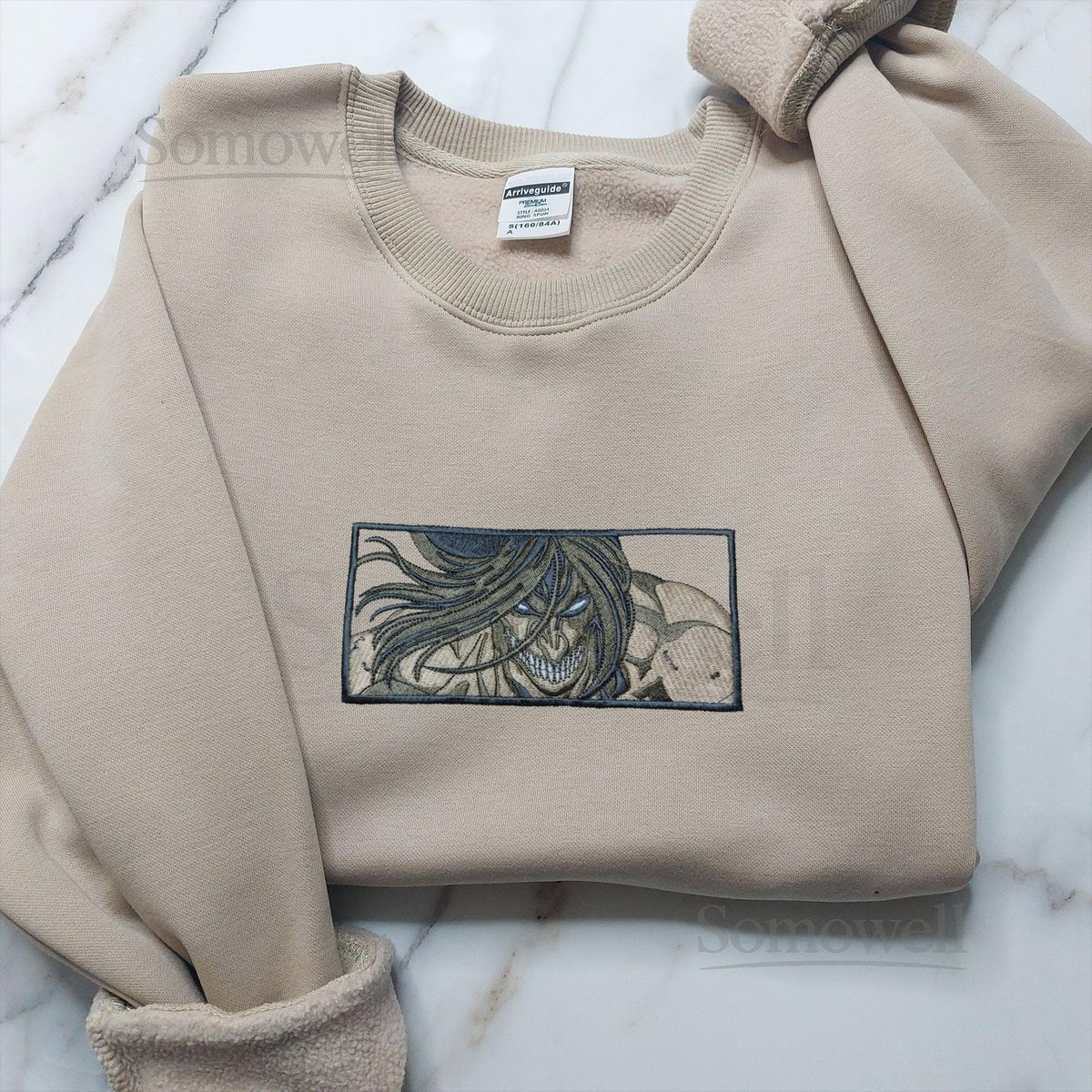 Anime Embroidered Sweatshirt Embroidered Anime Shirt Anime Shirt Embroidered Shirt Embroidered Hoodie Anime Tee_4