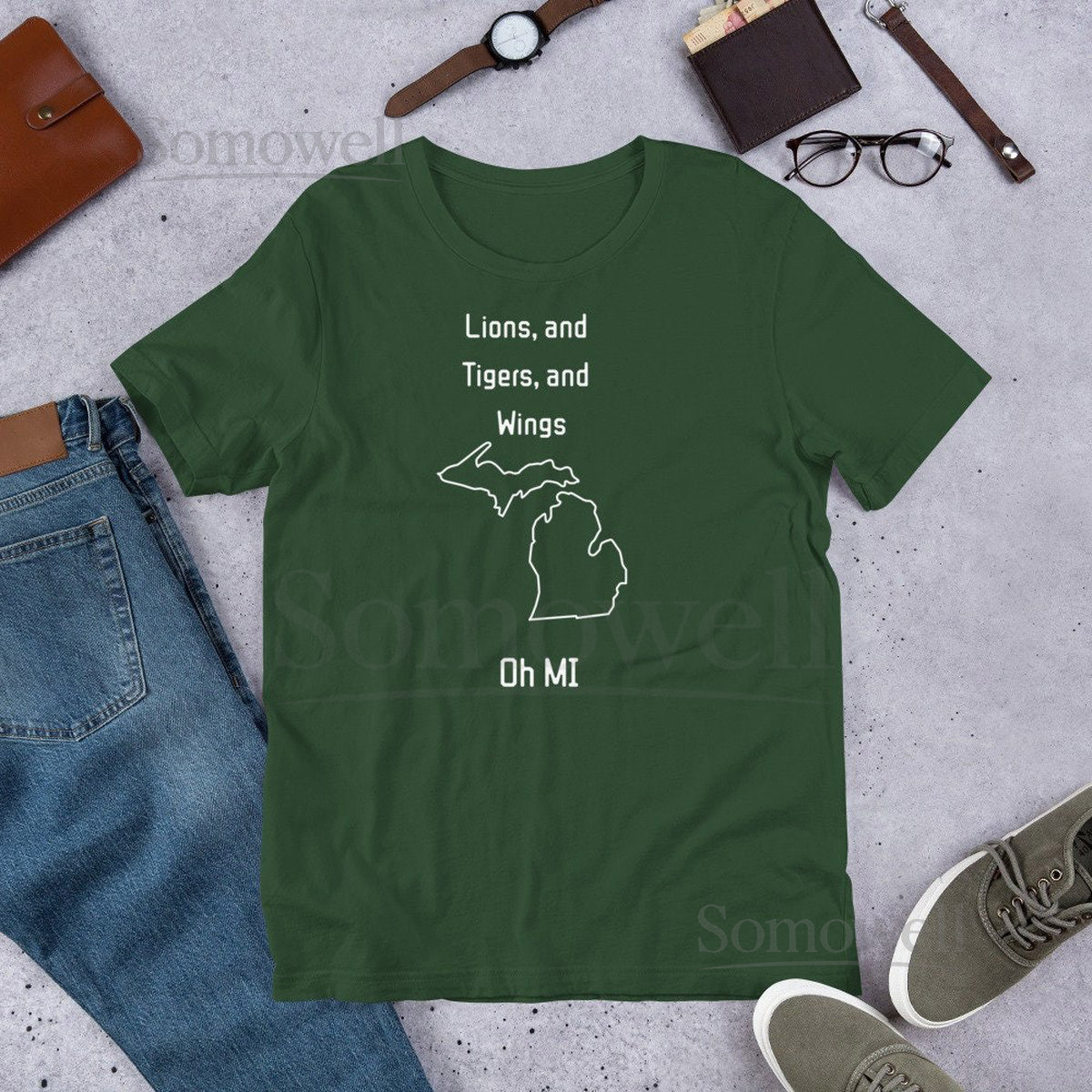 Lions and Tigers and Wings Oh MI - Unisex t-shirt_544