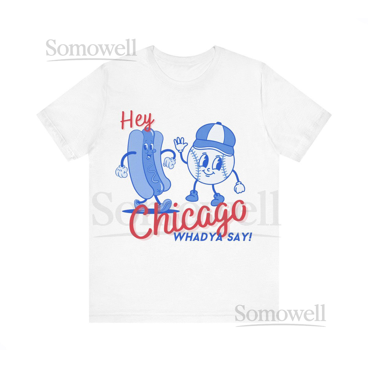 Chicago Cubs Cartoon Short Sleeve Tee_182