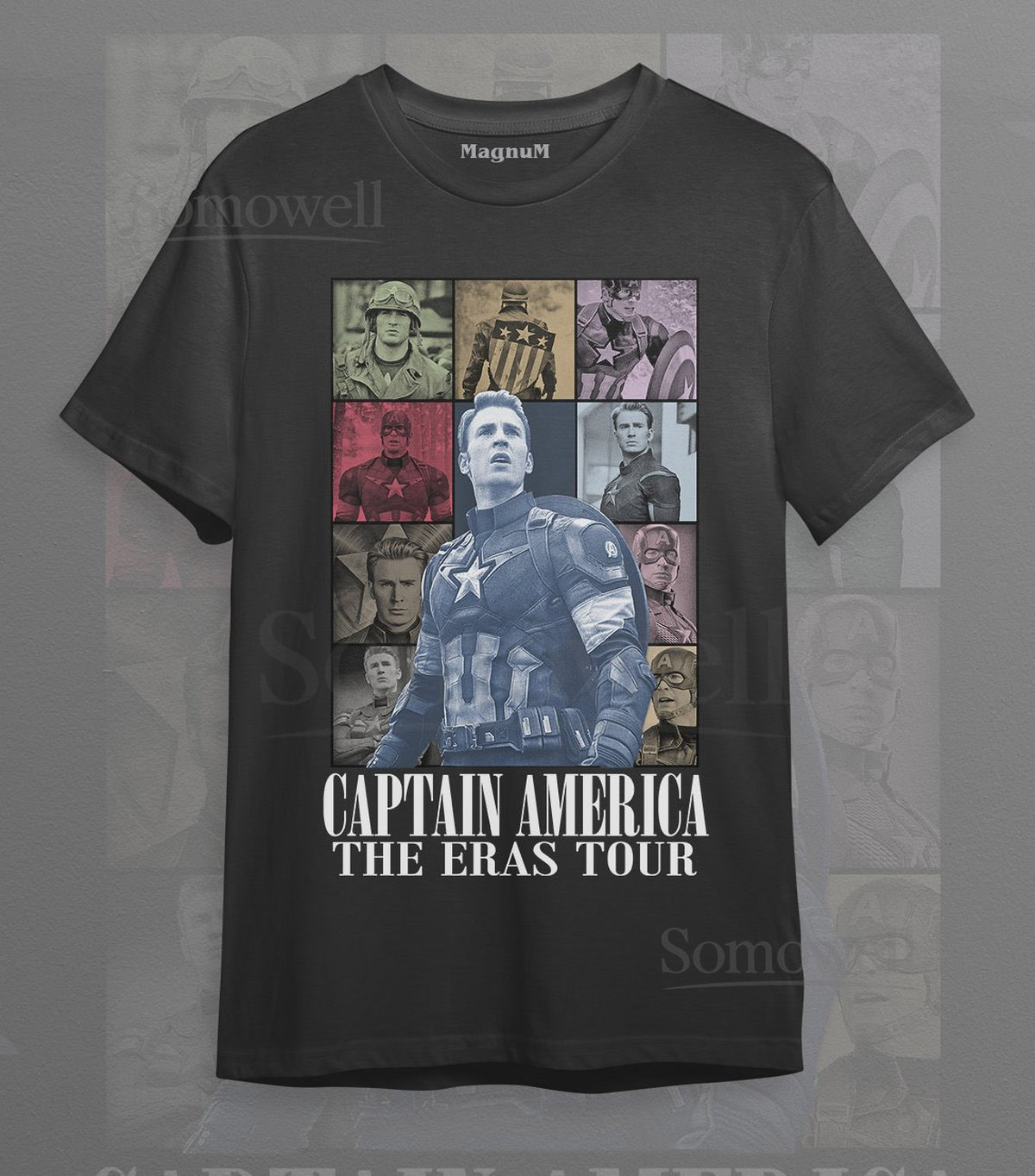 Chris Evans Captain America The Eras Tour Unisex Softstyle T-Shirt_250