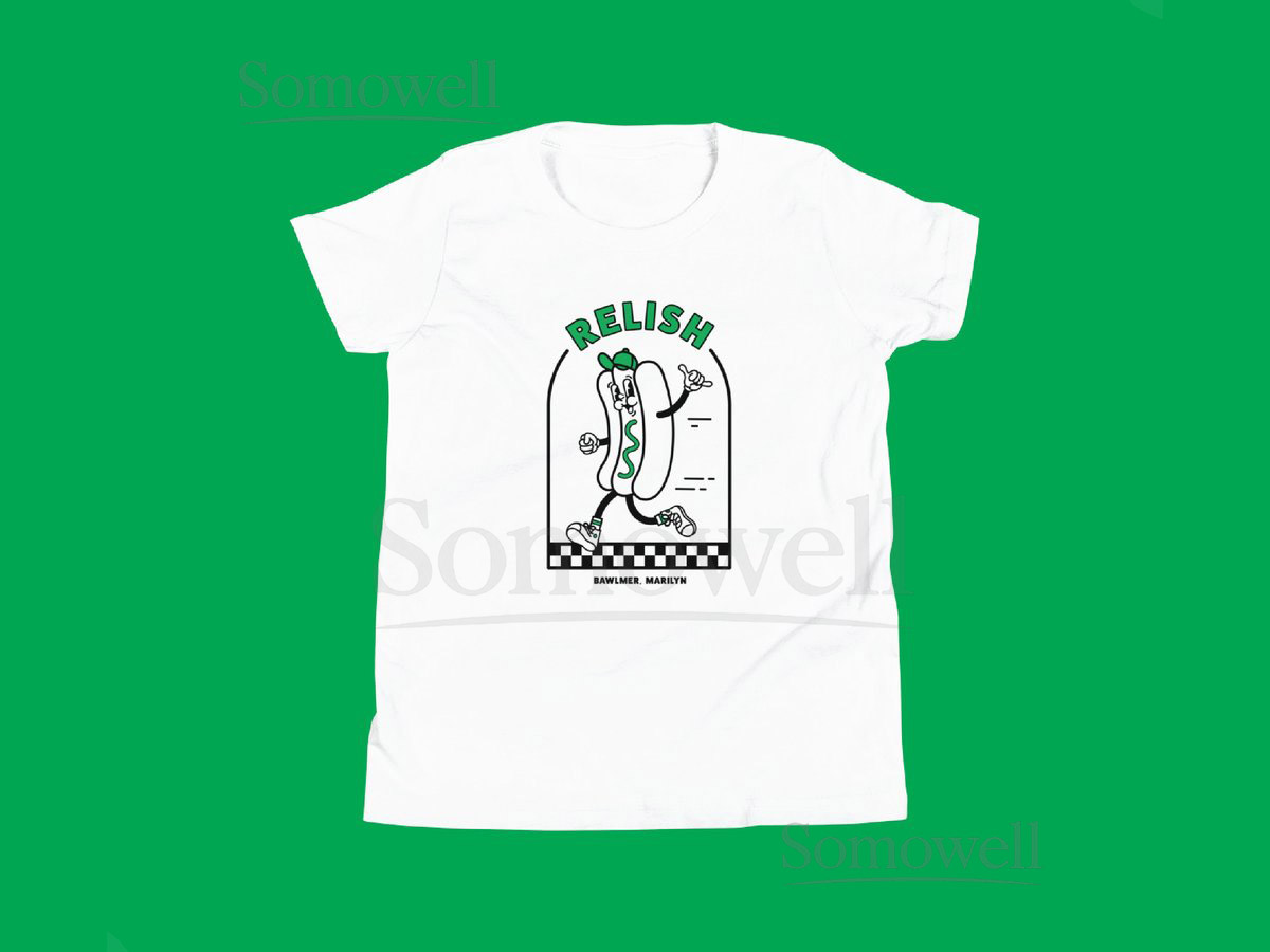 Relish Youth T-Shirt Hot Dog Race Baltimore Orioles Cute Kid Shirts_525