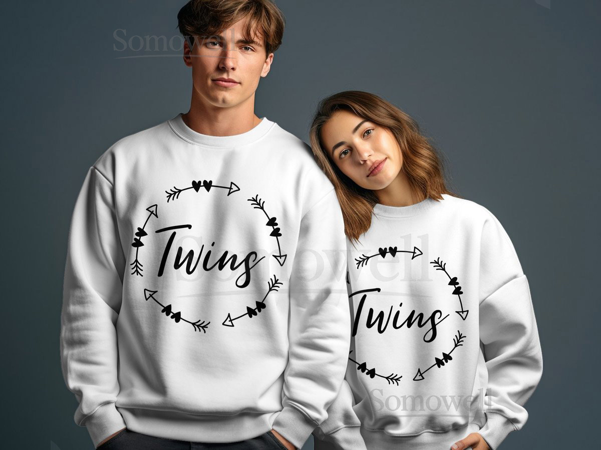 Twins Wreath T-shirt Merry Christmas Shirt Mom Christmas Tee Holiday Gift For Mom Twins Announcement Shirt Gift Twin sweatshirt_841