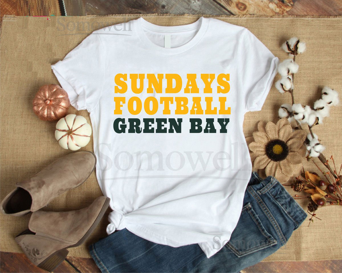 Green Bay Packers Sundays Football Green Bay Shirt Green Bay Game Day Shirt Soft Cotton Shirt Quote Shirt Packers_476