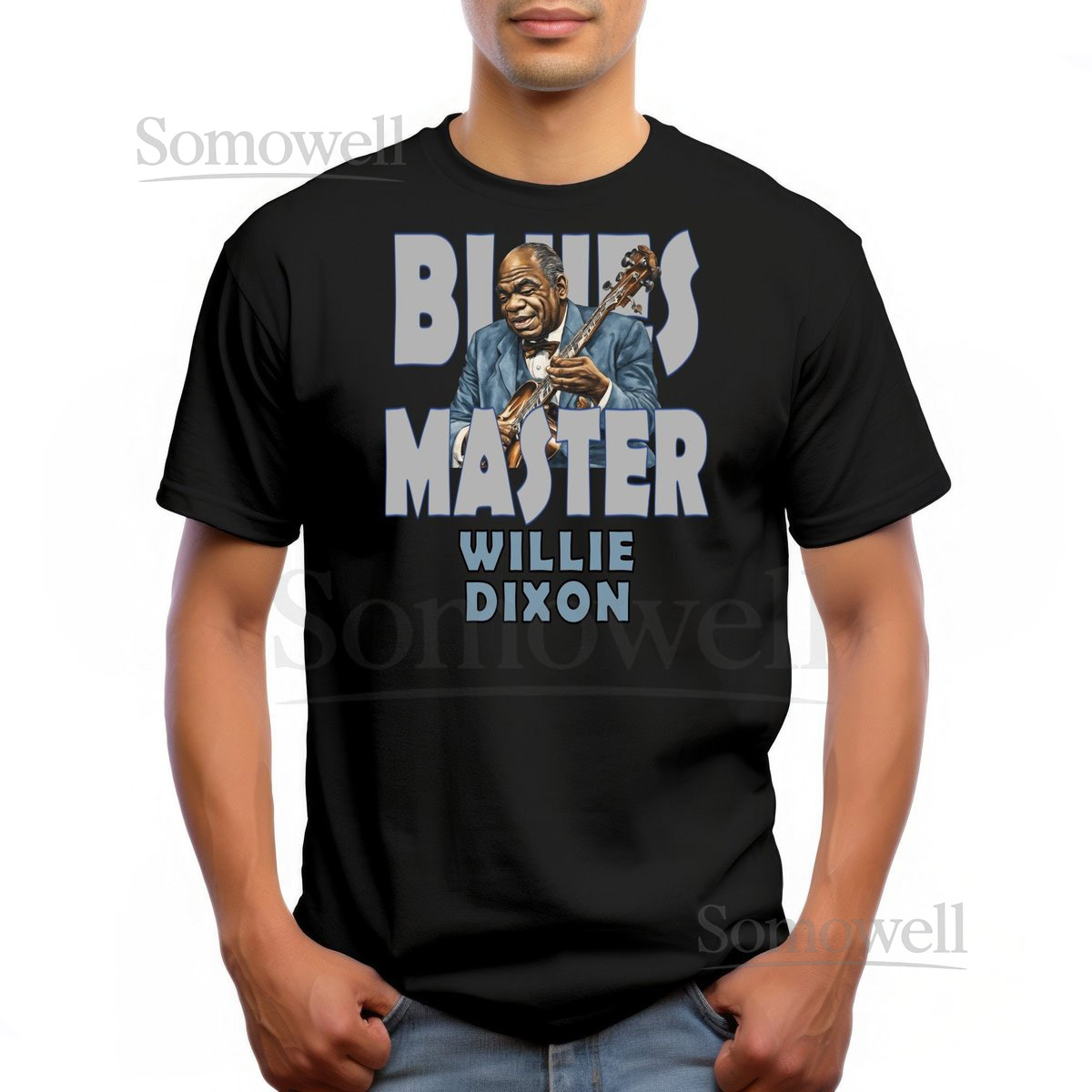 Willie Dixon Blues Music T-Shirt Blues Master Cotton Tee_797