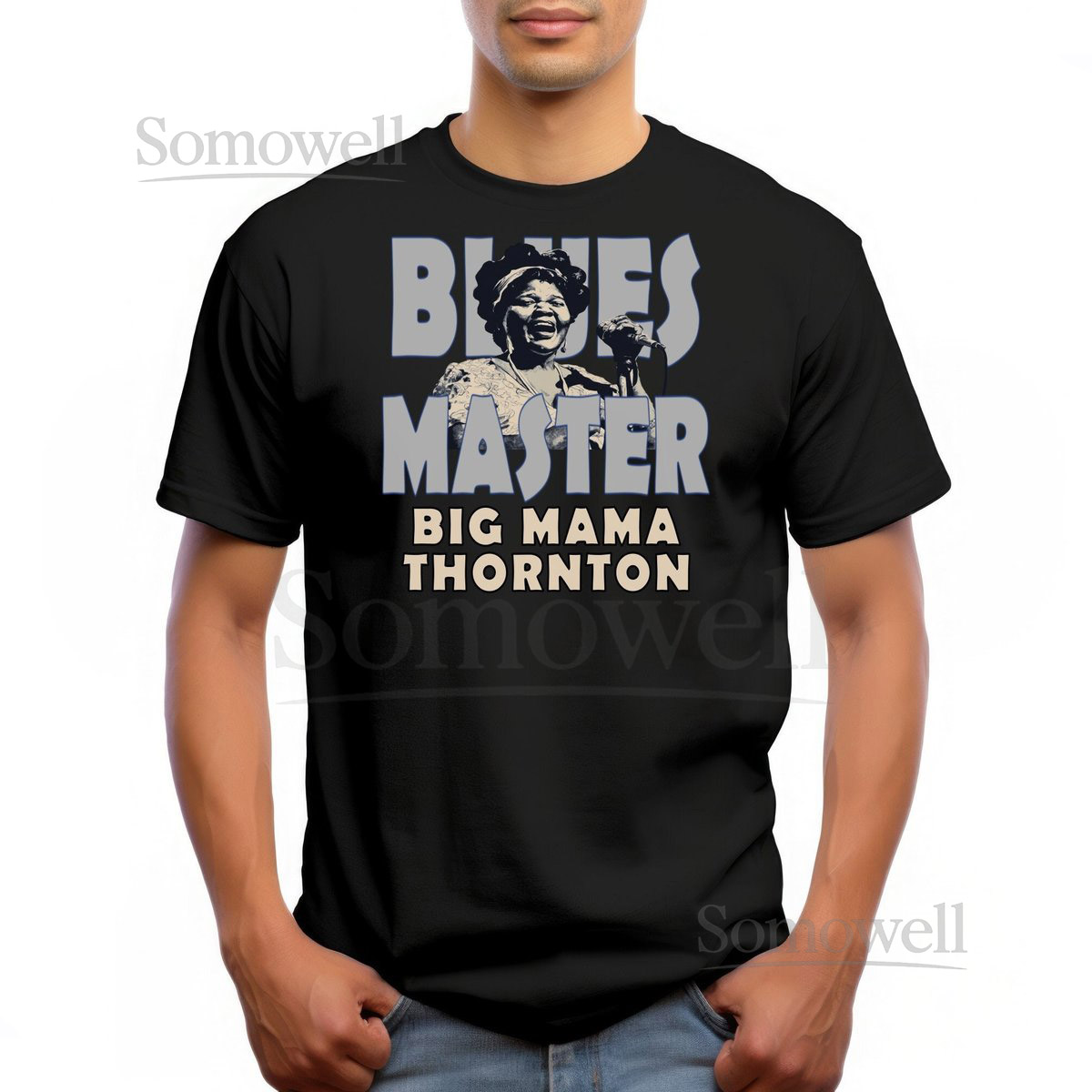 Big Mama Thornton Blues Music T-Shirt Blues Master Cotton Tee_44
