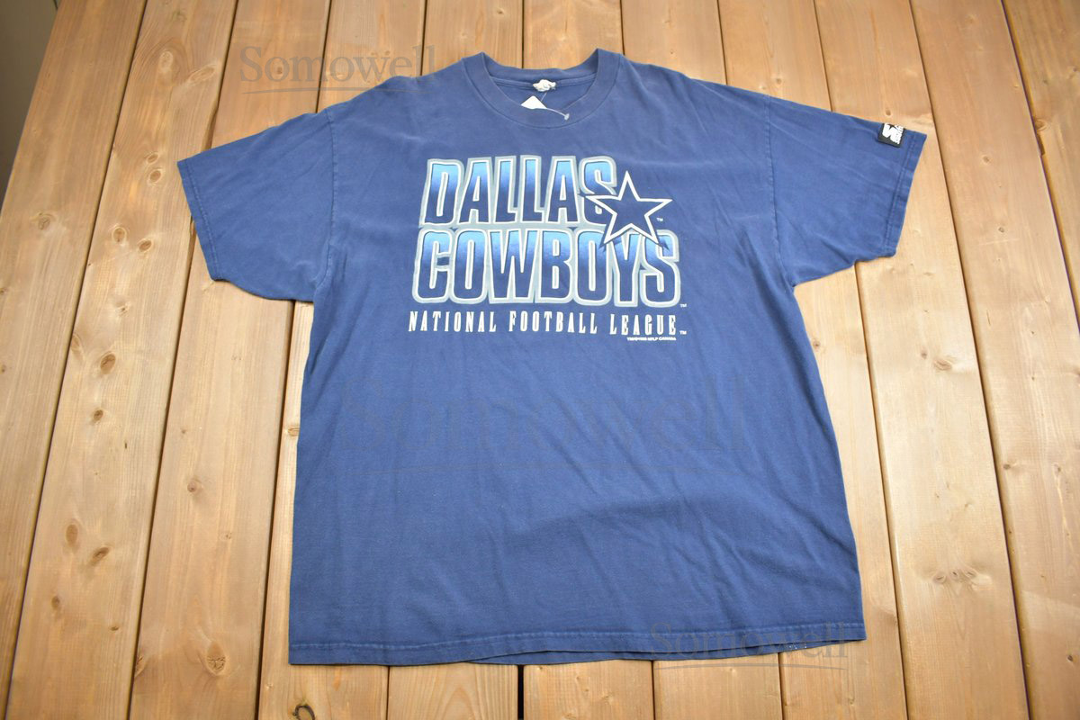 Vintage 1998 Dallas Cowboys NFL Single Stitch T-Shirt NFL Tee Streetwear American Football Vintage Starter_485