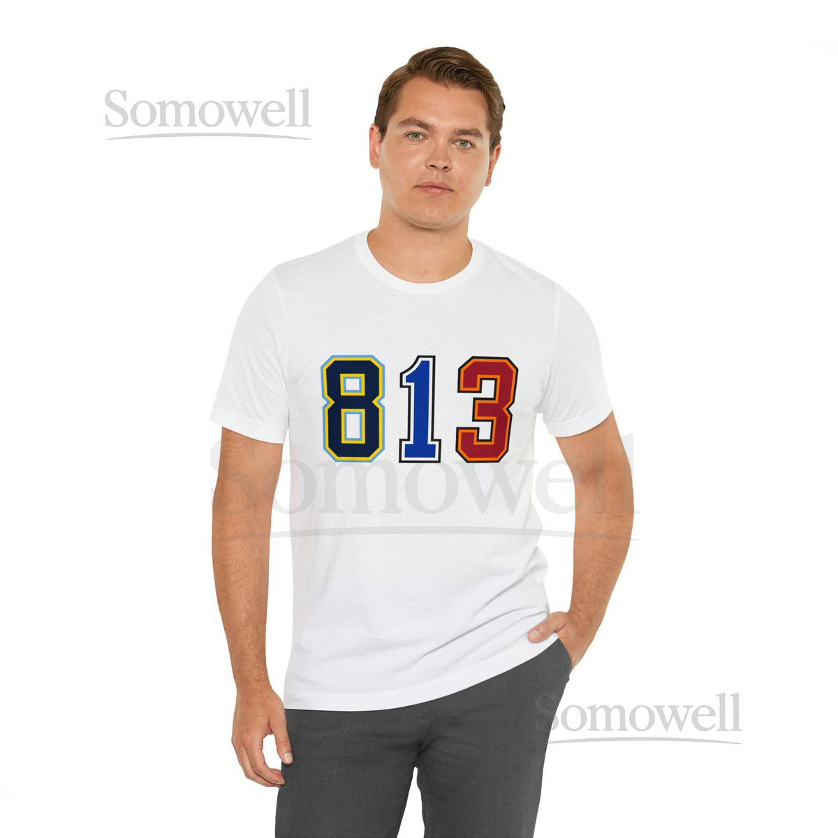 813 Triple Threat Unisex Shirt Area Code Tampa Bay Buccaneers Rays Bolts Lightning Jersey Champa Bay Bella Canvas 3001_10