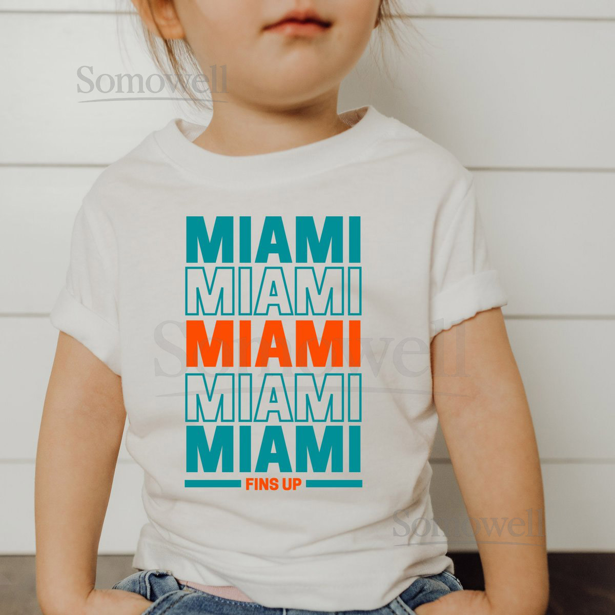 Toddler Miami Dolphins T-Shirt Football Fan Apparel_563
