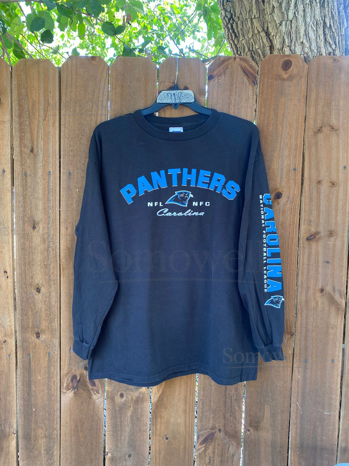 Vintage Y2K Carolina Panthers National Football League Long Sleeves Shirt Size XL_1121