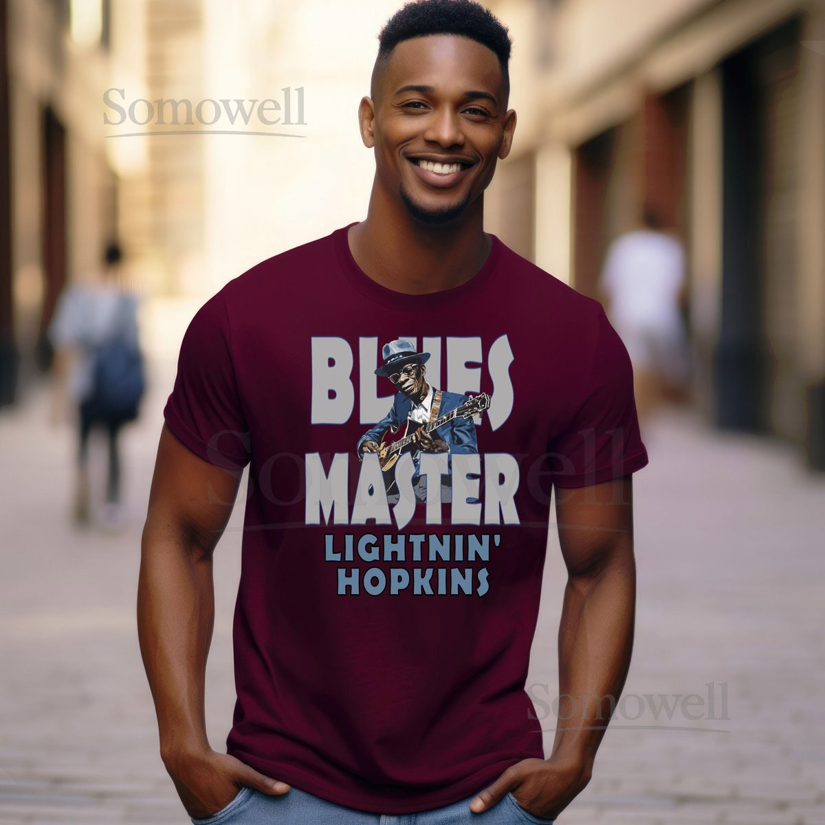 Lightnin' Hopkins Blues Master T-Shirt Vintage Music Tee_256