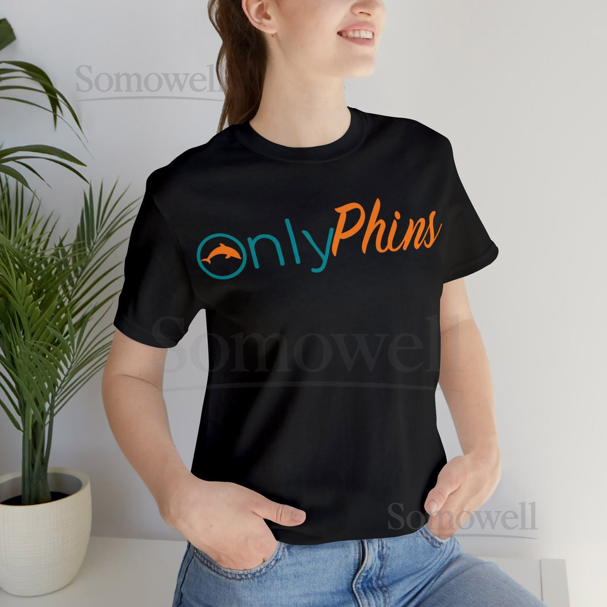Onlyphins Dolphin gift tee. Miami Football tee_485