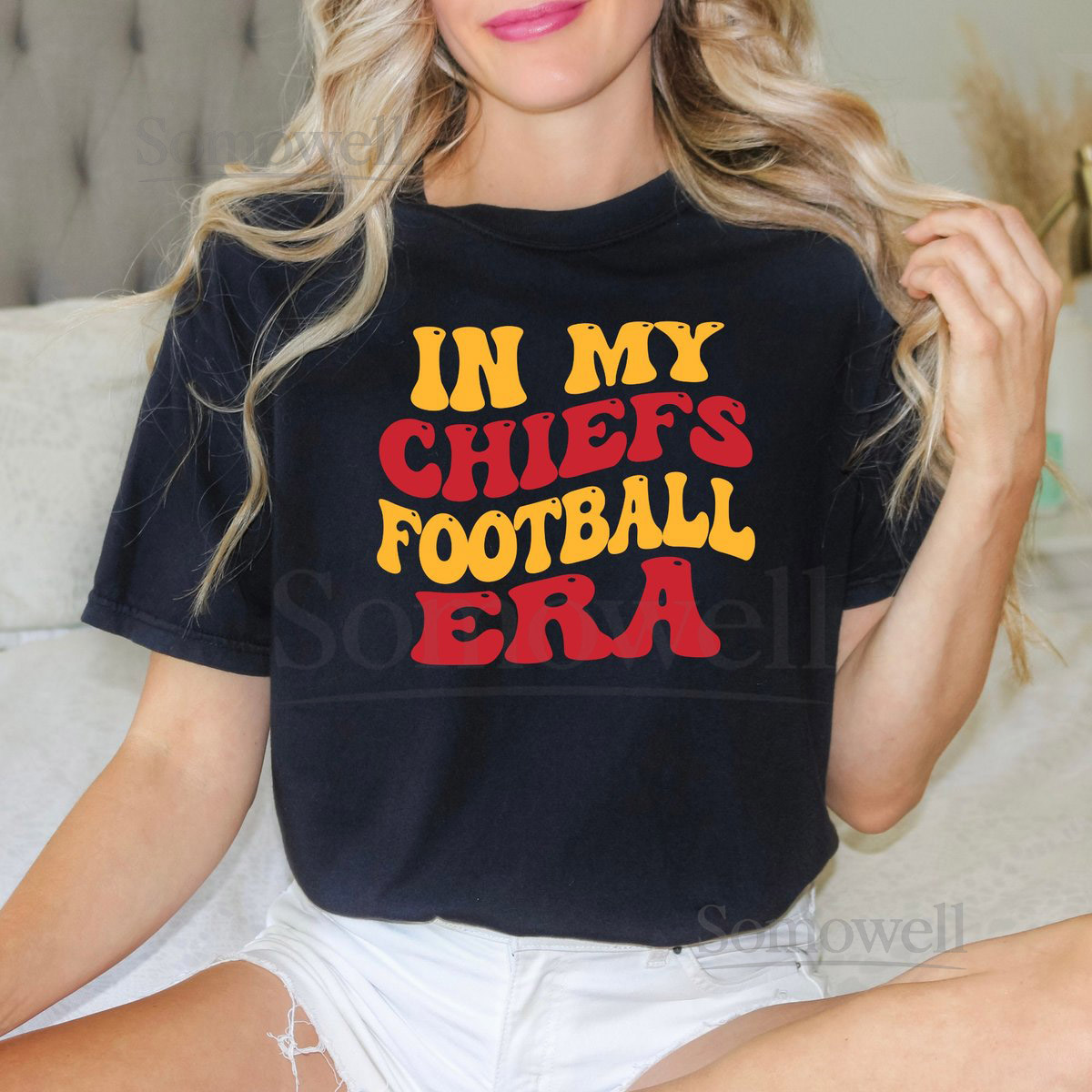 Comfort Colors Chiefs Football Era T-Shirt Kansas City Game Day_97